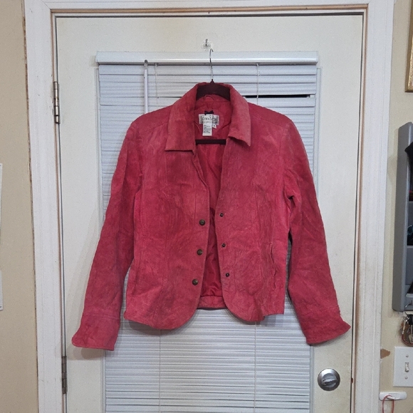 Live a Little Jackets & Blazers - Live a Little Women's Pink Suede Blazer